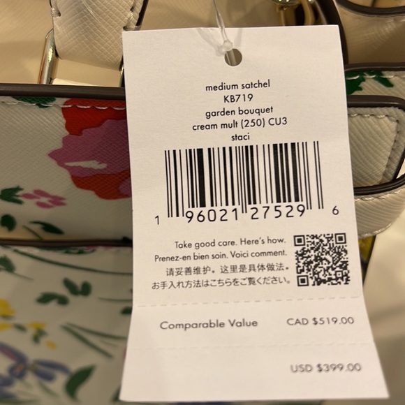Kate Spade Staci Medium Satchel medium satchel
KB719 garden bouquet
cream multi - Picture 11 of 16